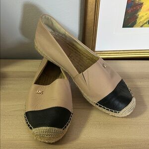 Michael Kors Black and Tan Espadrilles